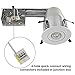 TORCHSTAR 12-Pack 4 Inch LED Gimbal Recessed Retrofit Downlight, 10W (65W Eqv.), CRI90+, Dimmable Directional Ceiling Light, Energy Star & UL, Offwhite Trim, 2700K Soft White
