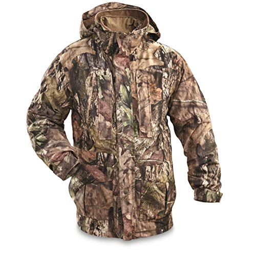 Guide Gear Steadfast 4-in-1 Hunting Parka, 150 Gram Thinsulate Platinum with X-Static, Waterproof, Mossy Oak Break-Up Country, L