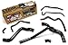 HPS 57-1400-BLK Black Silicone Radiator Coolant/Heater Hose Kit