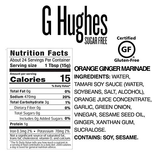 G Hughes Orange Ginger Marinade LIL'S DIETARY SHOP