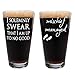 Marauder's Map: I Solemnly Swear That I Am Up to No Good and Mischief Managed Pints (Set of 2 Glasses)