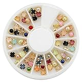 Binmer(TM)5mm Nail Art Sticker Tip Decal 3D Acrylic Glitter Rhinestones Manicure Studs Nail Tips DIY (A)