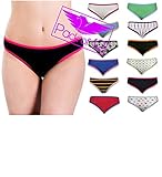 American Active 24/7 Basics Women's 12 pack Cotton Hi Cut Bikini Brief Panty (X-Large)