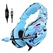 PS4 Gaming Headset ONIKUMA K1 PC Gamer Stereo Wired Over Ear Noise Cancelling Headphones with Microphone, Volume Control for PlayStation 4 Laptop Tablet Mobile Phone primary
