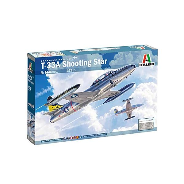 Italeri 1444S 1:72 T-33A Shooting Star, Modellbau, Bausatz, Standmodellbau, Basteln, Hobby, Kleben, Plastikbausatz… – Bild 3