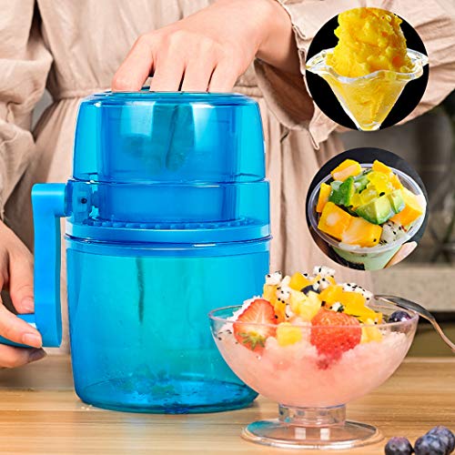 SYTH Eismaschine Eiscrusher Manuelle Haushalt Eiszerkleinerer Handheld Handbuch Eisschneider Fried Ice Machine (Blau) – Bild 7