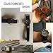 IVAPPON Hook Loop Sport Watch Strap 18mm 20mm Nylon Straps Black Blue Fastening Watchband (20mm, Black(Silver Stainless Steel Buckle))