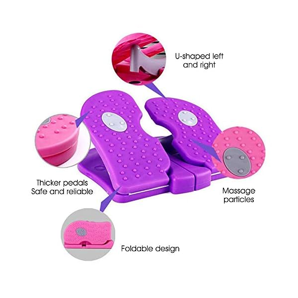 Chnrong Fitness Step Swing Stepper Machine, Durable Mini Exercise Steppers, Up-down Stepper for Beginners and Advanced…