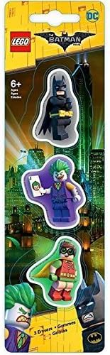 Lego Batman Movie Batman, Robin &amp; Joker Erasers 3-pack