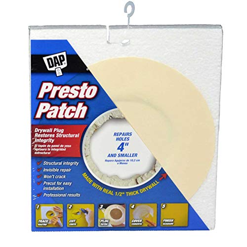 Drywall Repair Kit,Includes 4 in Round DAP Presto Patch, Alex Flex