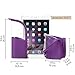 Makeup Brush Bag Travel Brushes Case Pouch Organizer Holder Dustproof for Women and Girls (Purple)