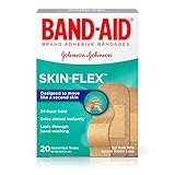 Band-Aid Brand Skin-Flex Adhesive Bandages for First Aid and Wound Care, Assorted Sizes, 20 ct