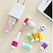 VizGiz 20 Pack Big Size USB Cable Earphones Protector Colorful Charger Saver Sleeve Protective Cover Case for Apple Charger Phone 4 5 6 Plus 4S 6S 5S Cases Tablet Pad Air Mini Earbuds