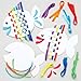 Baker Ross Rainbow Fish Kits (Pack of 6) -Arts and Crafts Kids Pack Weave Sets for Children, 6pack, Assorted,AR516