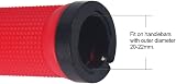 PLATT Bike Grips with Aluminum Lock Non-Slip Rubber 128mm Black view 4
