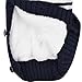 ZOEREA Baby Boy Outfits Set, 3pcs Long Sleeves Gentleman Jumpsuit & Vest Coat & Berets Hat with Bow Tie (Label 70/Age 0-4months, Dark Blue 2)
