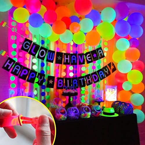 AMOR PRESENT 220PCS Mini Glow Sticks Bulk, 2 Inch Bright Neon Light Sticks 5 Colors Light Up Sticks Glow Party in The Dark Neon Halloween Candy Bag Fillers