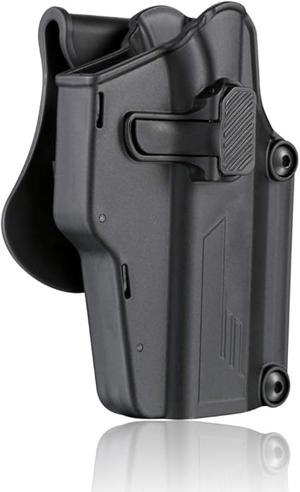 Amazon Com Multi Fit Gun Holster Fits 80 Pistols Owb Tactical Holster For Glock Sig Sauer Cz Ruger Springfield Beretta S W M P 1911 Taurus Hk 360 Adjustable Universal Open Carry Holster Right Handed Sports Outdoors