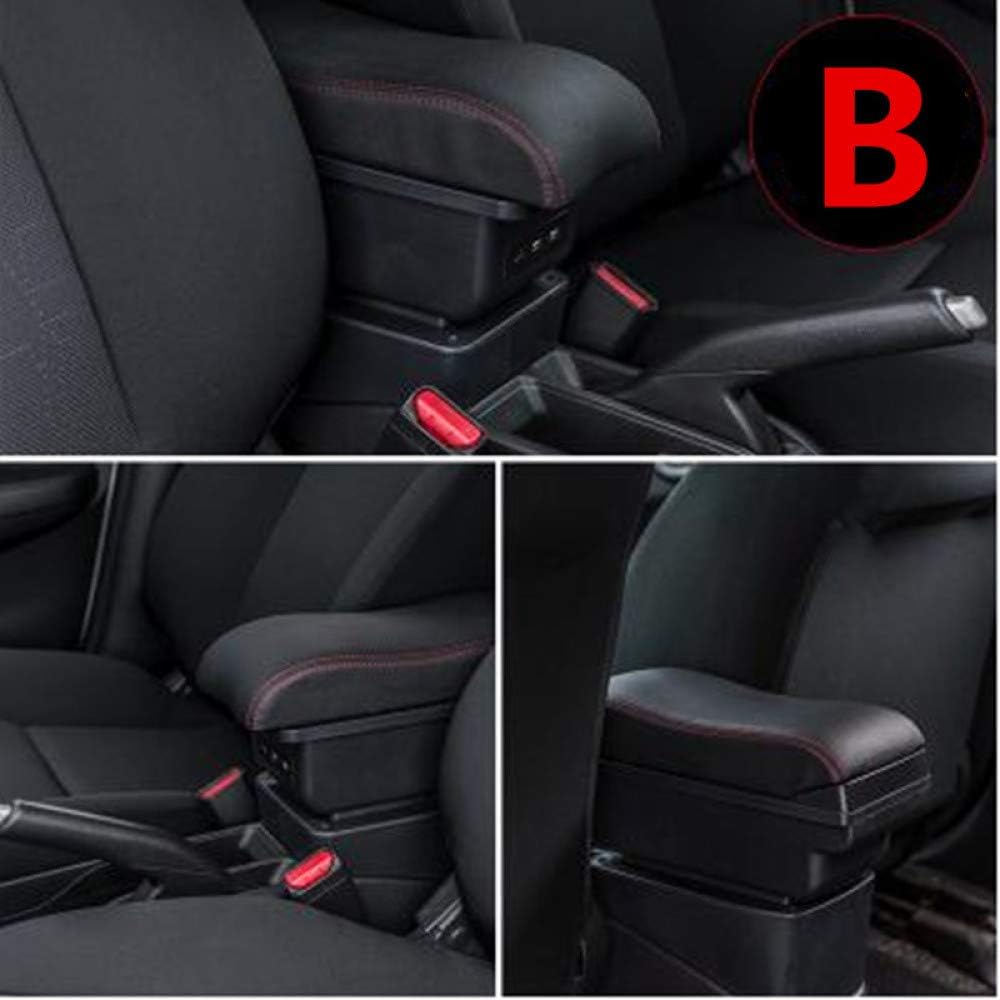 LHYQRSQ Car Central Armrest Storage Box modification accessories,For Nissan Kicks 2017 2018