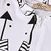 Newborn Baby Boys Girls Romper Jumpsuit Arrow Print Onesies Clothes Outfit (12~18months)