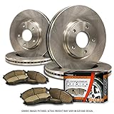 (F+R Full Kit)4 OE Replacement Premium Disc Brake Rotors + 8 Ceramic Pads(Ford Mercury)(5lug)-Combo Brake Kit-[SHIPS FROM USA!!-NO EXTRA TAX]