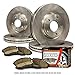 (F+R Full Kit)4 Premium Disc Brake Rotors + 8 Ceramic Pads(Ford Mercury)(5lug)-Combo Brake Kit