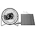 4.5W USB Solar Panel Powered Mini Portable Fan for Cooling Ventilation Outdoor Home Travelling Chicken House?Car Ventilation System(6 Inch) (4.5W)