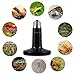 Aomryom 150W 2 Pack Ceramic Heat Emitter Infrared Reptile Heat Lamp Bulb - No Light Emitted No Harm Heater Lamp for Lizard Snake Coop Chicken Tortoise Aquarium Pet Brooder - 24hr Heat Source - Black