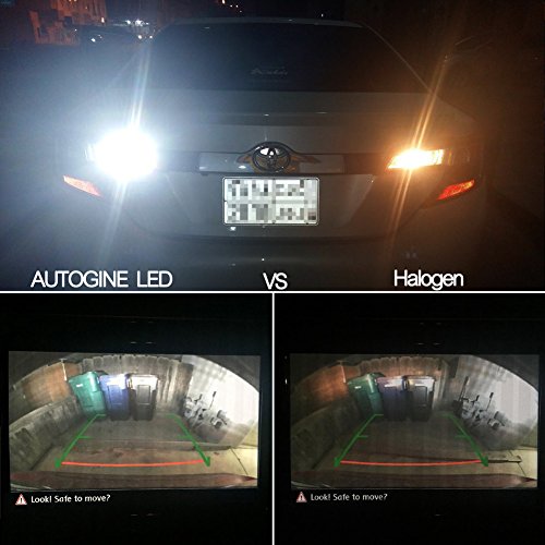 AUTOGINE 4pcs 1000 Lumens 9-30V 3157 3156 3057 3056 4157 LED Bulbs 3014 54-EX Chipsets with Projector for Reverse Back Up Lights DRL Turn Signal Lights Tail Brake Lights, Xenon White - Thumbnail 6