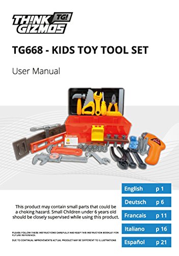 3 Deluxe+Toy+Tool+Toddlers+TG668