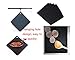 Silicone Trivet Mats,Hot Pot Holders,Kitchen Tool, Hot Dishes,Flexible Hot Pads,Pot Holders,Spoon Rest,Jar Opener(Double Thickening Net Weight: 2.9oz;7x 7x0.3in;4pcs black)