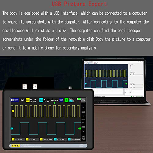 Tablet Oscilloscope,Digital Touch Screen Storage Oscilloscope Kit,with 2 Channel 100Mhz