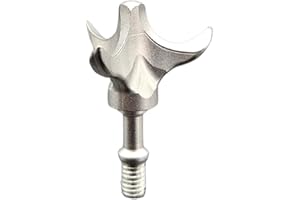 G5 OUTDOORS G5 Small Game Heads Blunt Tips | 3-Pack | 100/125 Grains | 1-Piece Solid Stainless Steel Construction | Screw in | Compound, Recurve, & Crossbow Compatible