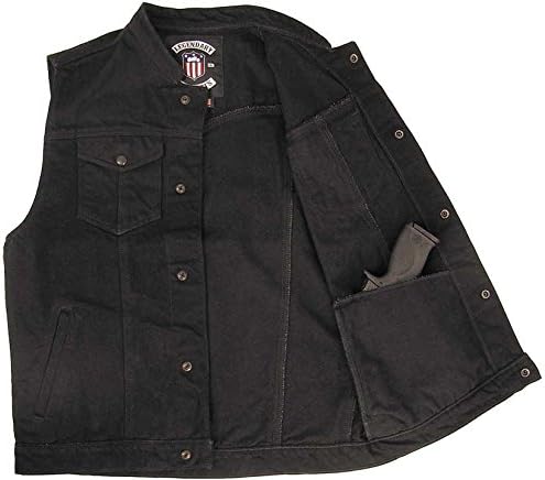 mens black denim motorcycle jacket