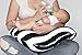Maternity Breastfeeding Pillow Cover by Danha-Newborn Baby Feeding Cushion Case-Cute Donut Shape Wedge Pillow-Best Infant Support-for New Moms-Black and White Stripe Prints Slipcover
