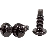 Monoprice 12/24 Screw for Rack, 50 -Piece, Black 108622