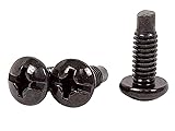 Monoprice 12/24 Screw for Rack, 50 Piece, Carbon
