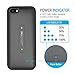 UNU iPhone 5S Battery Case, AERO Wireless iPhone 5S Case with Charging Pad [Black/Black] 1 YR -2000mAh Portable Charger, External Juice Power Bank and Charging Case[MFI Apple Certified]