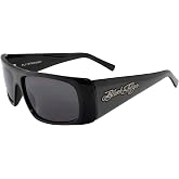 Black Flys Fly Straight Sunglass Shiny Black w/Smoke Lens