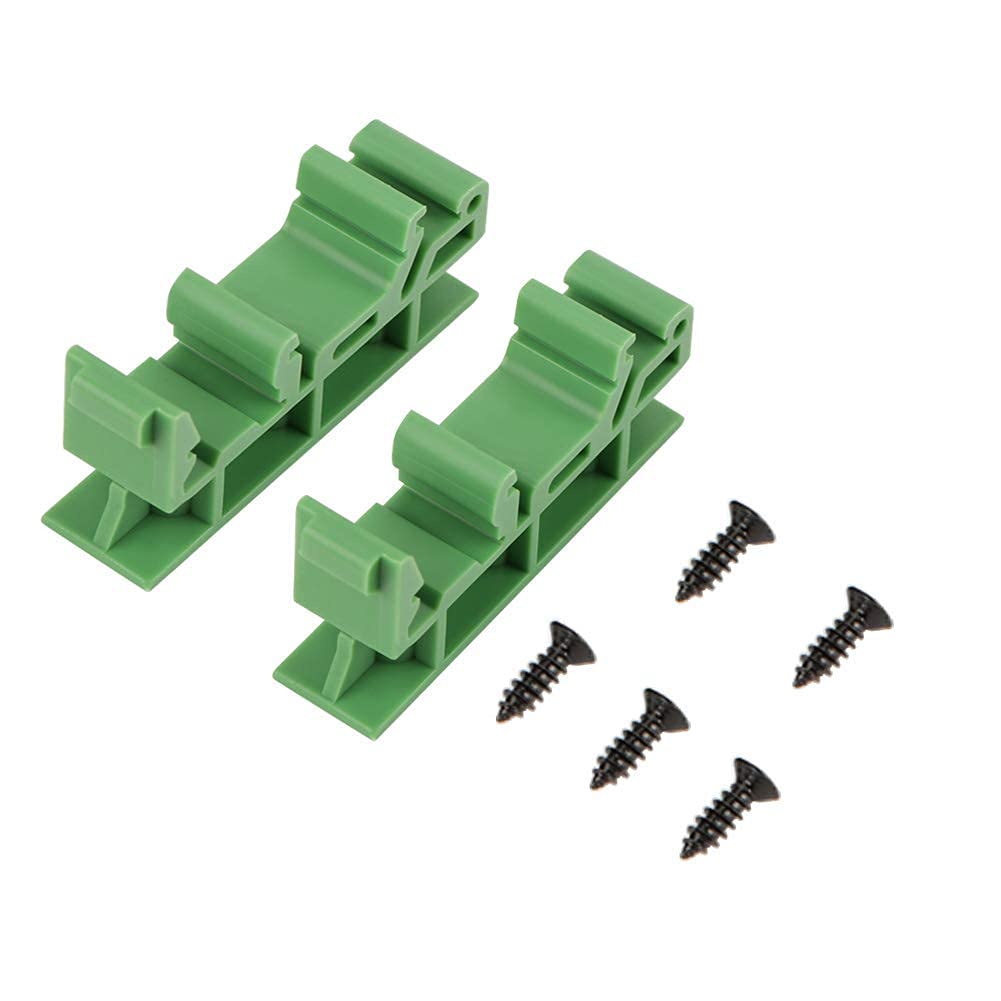 10Sets PCB DIN C45 Rail Adapter Circuit Board Mounting Bracket Holder Carrier Mounting Bracket Holder Carrier 35mm