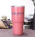 GLACIIO 30oz TUMBLERS, Stainless Steel Vacuum Insulated Tumbler with Lid for Men & Women, Great as a Coffee Travel Mug, Tea Cup & Thermos Water Bottle, Compare to YETI, Perfect for Outdoor&Indoor,Pink