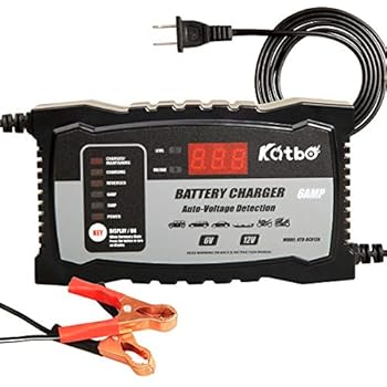 Amazon.com: KATBO 2Amp 6 Amp Battery Charger 6V 12V Auto-Voltage