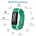 Fitness Tracker Heart Rate Monitor Gemeita Sport Smart Wristband IP67 Waterproof Wearable Activity Tracker with Steps&Calorie Burned and Distance Counter Sleep Monitor Pedometer (green)