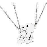 Mother Daughter Necklace Set - Matching Mom & Daughter Necklaces for Mothers Day, Birthday, Wedding & Appreciation Gifts