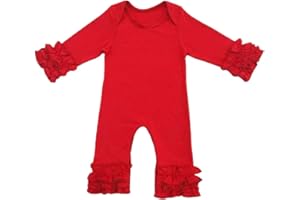 OWLFAY Toddler Baby Girl Icing Ruffle Jumpsuit Pants Long Sleeve Romper Birthday Outfit