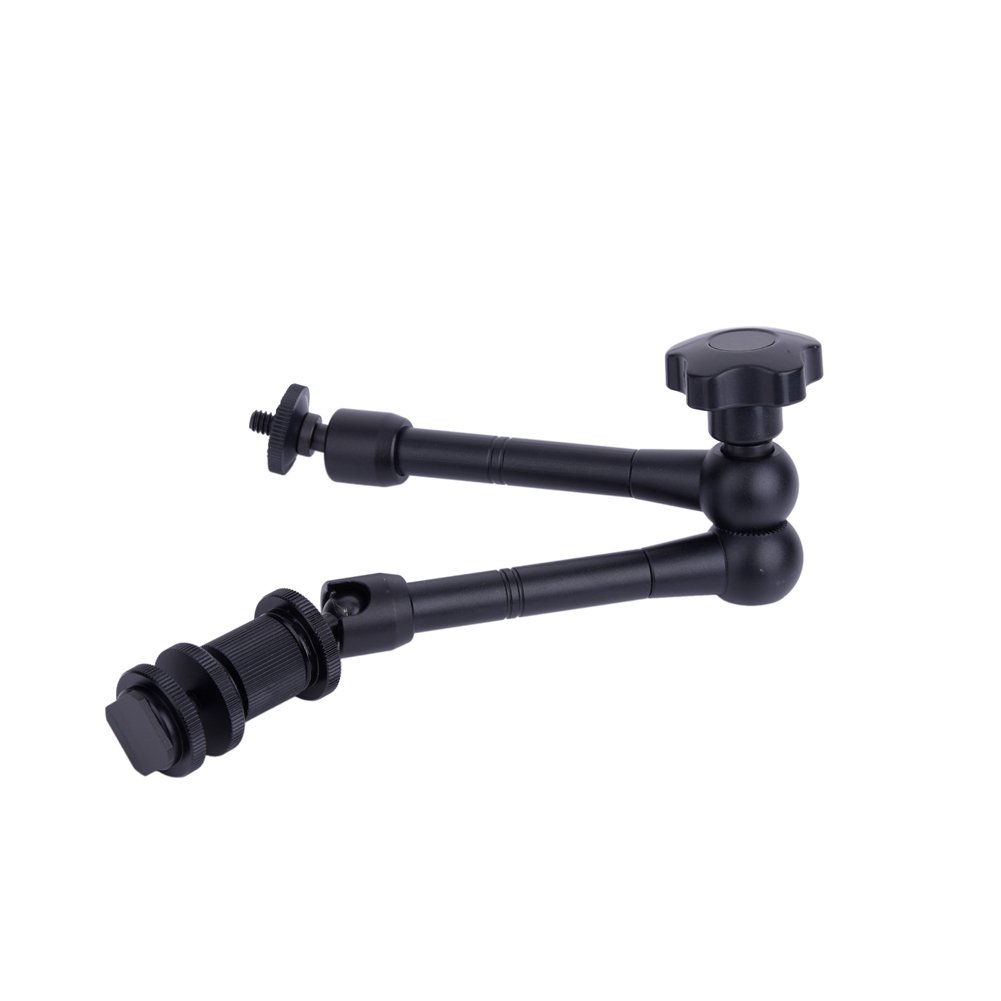 Magic Arm - Magic Arm,11" Articulating Adjustable Friction Magic Arm Replacement for Hot Shoe Mount Work with Cameras