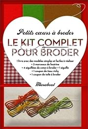 Petits coeurs à broder