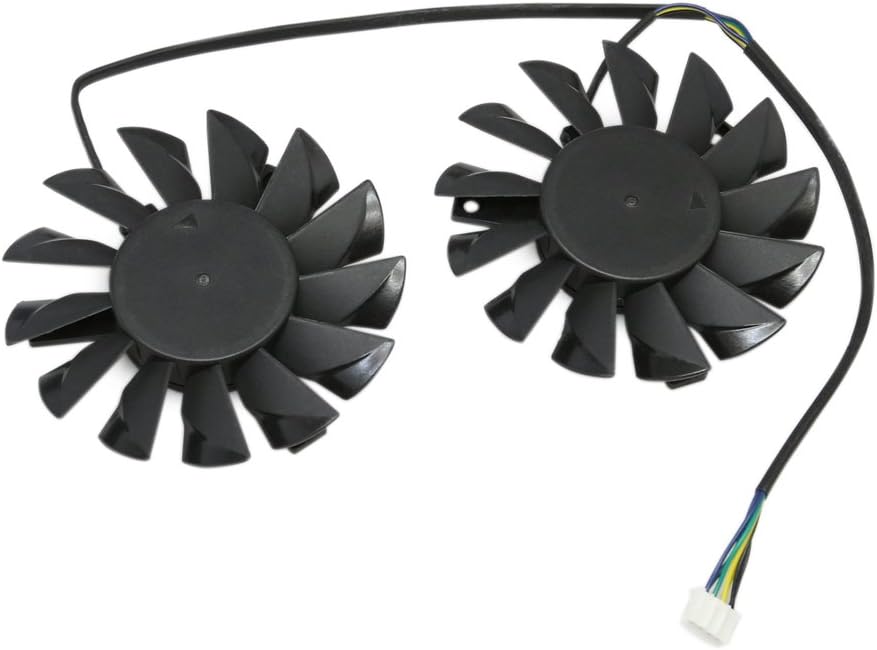 Dual 75mm 4pin PWM Cooling Fan Mounting 52mm for PC GPU VGA Video Card PLD08010S12HH
