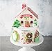 (Set of 8) 3D Gingerbread Mini House Cookie Cutter Sets Plastic Biscuit Baking Molds Bake Chocolate Decoration Kits