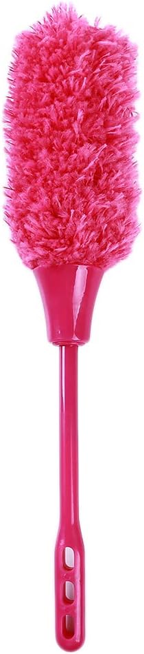 kemai Faux Feather Duster Dusting Sweeping Dust Cleaning Household Tool,Pink